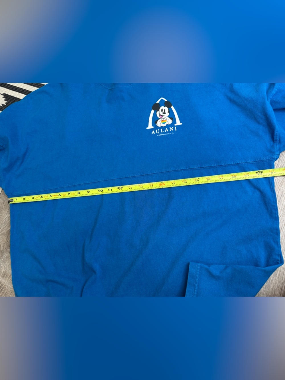 Aulani Disney Aloha Spirit Jersey Pride Collection Long Sleeve Blue Large - Picture 4 of 10